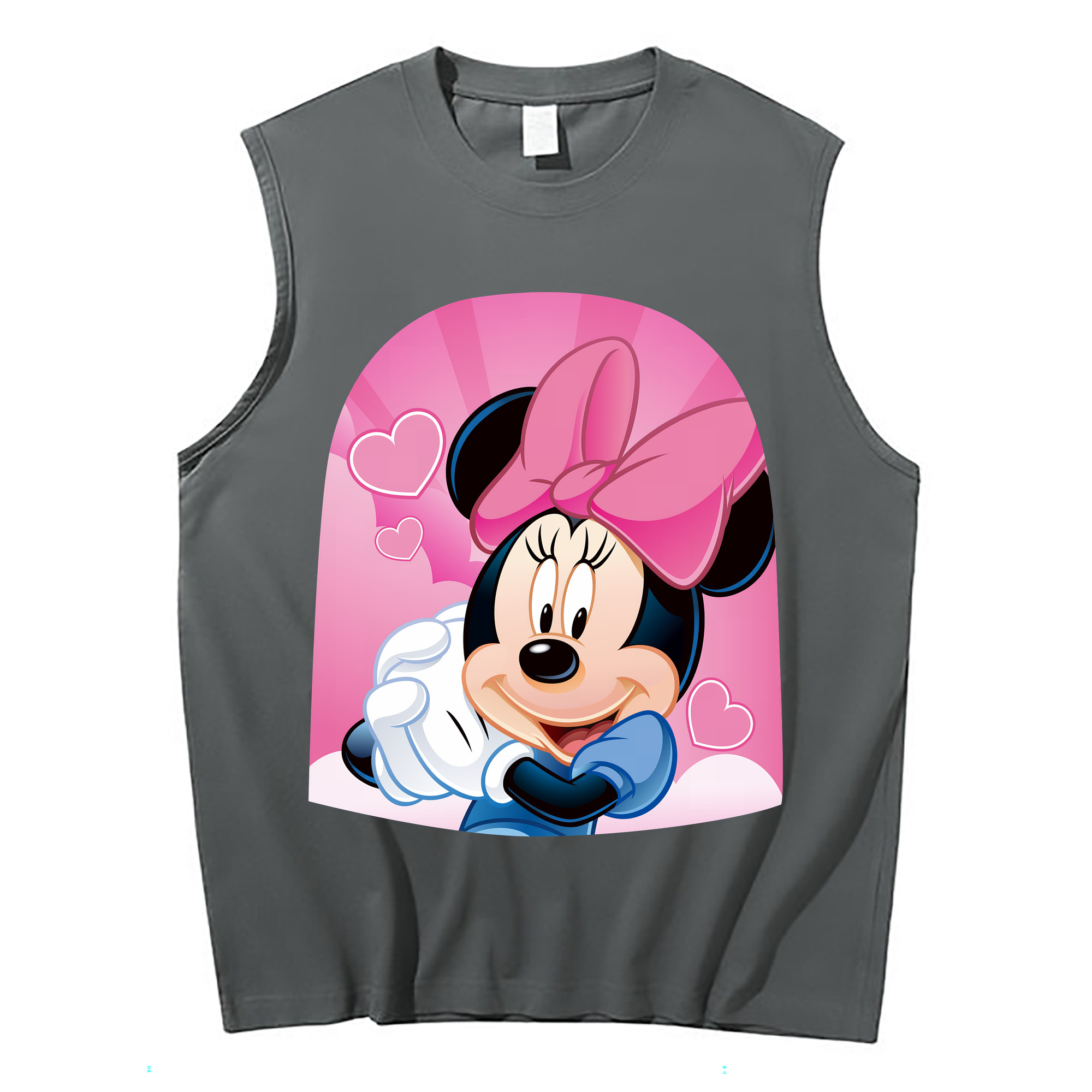 （画像用） ミッキーマウス Mickey Mouse コットン100％タンクトップ（フロントプリント）